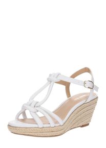 ABOUT YOU, Damen Sandalette 'FRANCES', Wei&szlig;