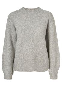 Pieces, Damen Pullover, Graumeliert