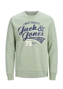 Jack & Jones JACK & JONES, Herren Sweatshirt, Navy / Pastellgr&uuml;n / Wei&szlig;