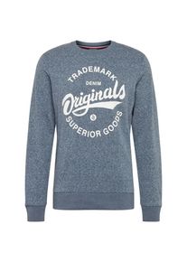 Jack & Jones JACK & JONES, Herren Sweatshirt 'JORSUMMERTIME SWEAT', Dunkelblau / Wei&szlig;