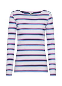 Tom Tailor, Damen Shirt, Blau / Helllila / Wei&szlig;
