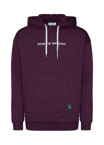 Your Turn YOURTURN, Herren Sweatshirt 'HOODIE CHEST EMBROIDERY', Burgunder