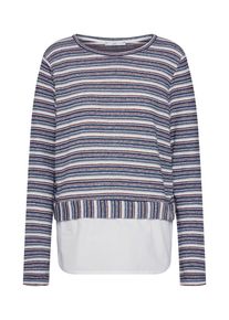 EDC by Esprit, Damen Shirt, Creme / Blau / Grau