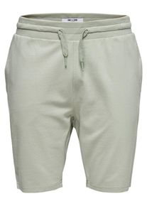 Only & Sons Only & Sons, Herren Einfarbige Sweatshorts, Gr&uuml;n