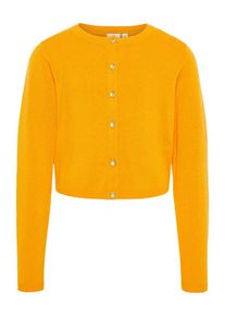 name it, M&auml;dchen Strickjacke, Goldgelb