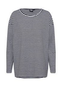 Urban Classics, Damen Longsleeve, Schwarz / Weiß