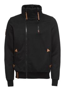 Naketano, Herren Sweatshirt 'Du Affensch', Schwarz