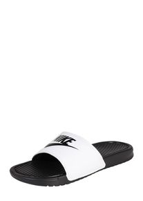 Nike Sportswear, Herren Pantolette 'Benassi Just Do It', Schwarz / Weiß