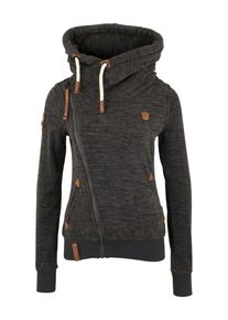 Naketano, Damen Fleecejacke '3sisch &euro; Swansisch Minut', Graumeliert