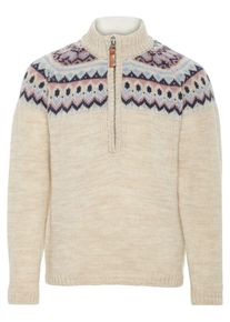 name it, Rollkragenpullover, Beigemeliert / Rauchblau / Dunkelblau / Altrosa