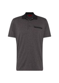 Hugo, Herren Poloshirt 'Dosborn', Basaltgrau / Schwarz