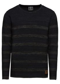 Key Largo, Herren Pullover 'MST QUEST round', Navy / Graumeliert