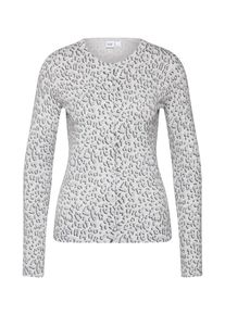 GAP, Damen Strickjacke, Hellgrau / Wei&szlig;