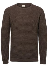 Selected Homme, Herren Crew Neck-Strickpullover, Braun / Dunkelbraun / Braunmeliert