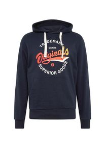 Jack & Jones JACK & JONES, Herren Sweatshirt 'Summertime', Dunkelblau / Orange / Wei&szlig;