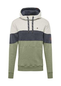 alife and kickin, Herren Sweatshirt 'KING', Blau / Hellgrau / Gr&uuml;n