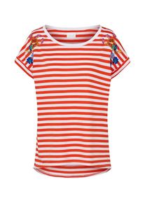 Vila, Damen T Shirt, Rot / Wei&szlig;