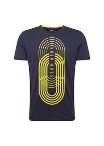 BOSS, Herren Shirt 'Teeonic', Navy / Gelb