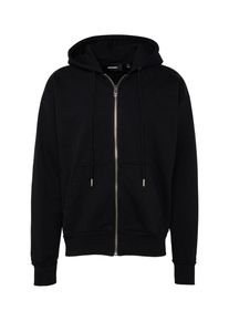 Diesel, Herren Sweatjacke 'S-ALBY-ZIP-YB SWEAT-SHIRT', Schwarz / Wei&szlig;