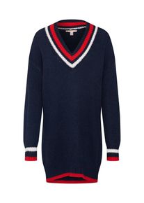 Esprit, Damen Pullover, Navy / Rot / Wei&szlig;