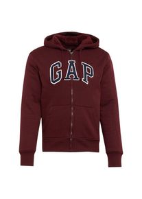 GAP, Herren Sweatjacke 'SHERPA LOGO', Weinrot