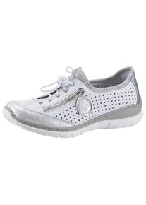 Rieker, Damen Sneaker, Silber / Wei&szlig;