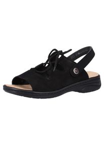 Rieker, Damen Sandalen, Schwarz