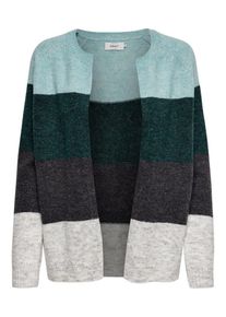 Only, Damen Cardigan, Hellblau / Grau / Graphit / Smaragd