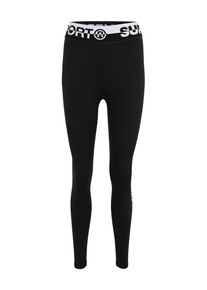 Superdry, Damen Leggings 'CORE', Schwarz / Wei&szlig;