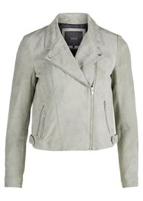 Y.A.S, Damen Biker-Leder-Jacke, Pastellgr&uuml;n