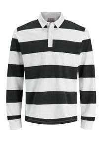 Jack & Jones JACK & JONES, Herren Poloshirt, Schwarz / Wei&szlig;