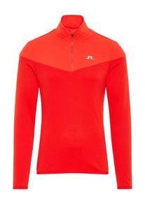 J. Lindeberg J.Lindeberg, Herren Pullover, Neonrot / Wei&szlig;