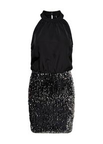 Only, Damen Kleid, Schwarz / Silber