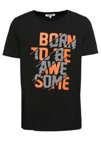 ABOUT YOU, Herren T-Shirt 'Niklas', Orange / Schwarz