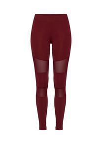 Urban Classics, Damen Leggins 'Ladies Tech Mech', Weinrot