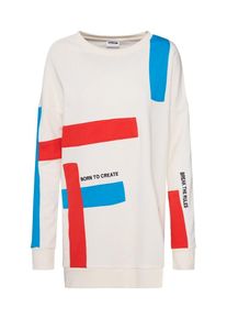 Noisy may, Damen Pullover 'MILEY', Creme / Blau / Rot / Schwarz
