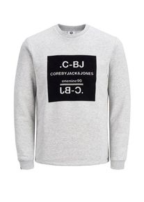 Jack & Jones JACK & JONES, Herren Sweatshirt, Hellgrau / Schwarz