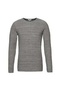 Nowadays, Herren Pullover 'RH structur', Graumeliert