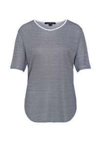 Ezekiel, Damen Shirt 'Amity', Dunkelgrau / Wei&szlig;