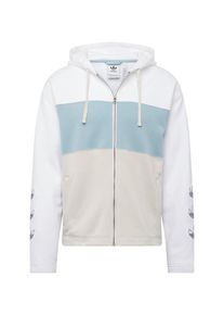 adidas originals, Herren Sweatjacke 'FULL ZIP HOODY', Hellblau / Wei&szlig;
