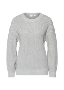 GAP, Damen Pullover 'SHAKER SWEATSHIRT SWEATER', Graumeliert