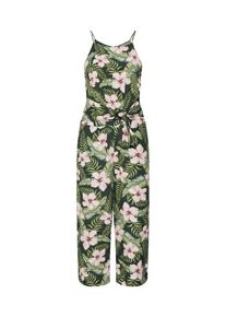 Khujo, Damen Jumpsuit 'Solenn', Gr&uuml;n / Rosa / Schwarz