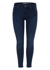 Only, Damen Skinny Fit Jeans 'Low Push-up-Kn&ouml;chel-Dylan', Dunkelblau