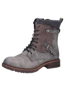 Rieker, Damen Schn&uuml;rstiefelette, Dunkelgrau