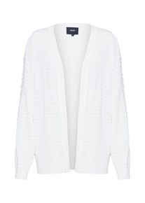Object, Damen Strickjacke 'OBJCAROLA L/S KNIT CARDIGAN SEASONAL', Wei&szlig;