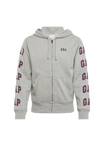GAP, Herren Sweatjacke 'LOGO MULTI GAP FZ HD', Graumeliert