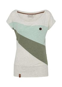 Naketano, Damen Shirt 'Herbert', Hellgrau / Hellgr&uuml;n