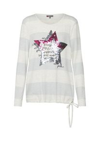 Street One, Damen Shirt 'QR Nevia', Hellgrau / Graumeliert