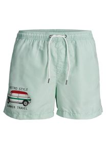Jack & Jones JACK & JONES, Herren Badeshorts 'Retro', Jade