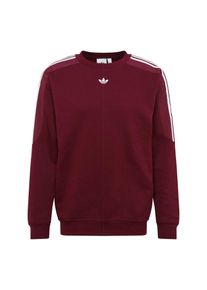 adidas originals, Herren Sweatshirt 'RADKIN CREWNECK', Burgunder / Wei&szlig;